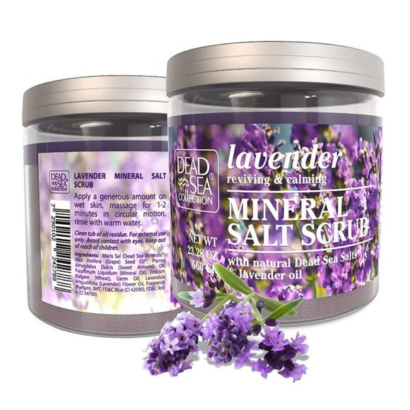 Dead Sea Collection Lavender Mineral Salt Scrub bundle - Picture 2 of 10